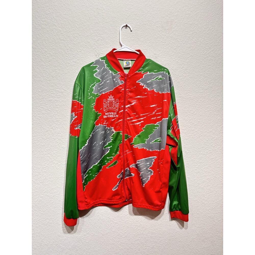 Vintage Tour de France Neuville un Ferrain Cycling Jersey XL